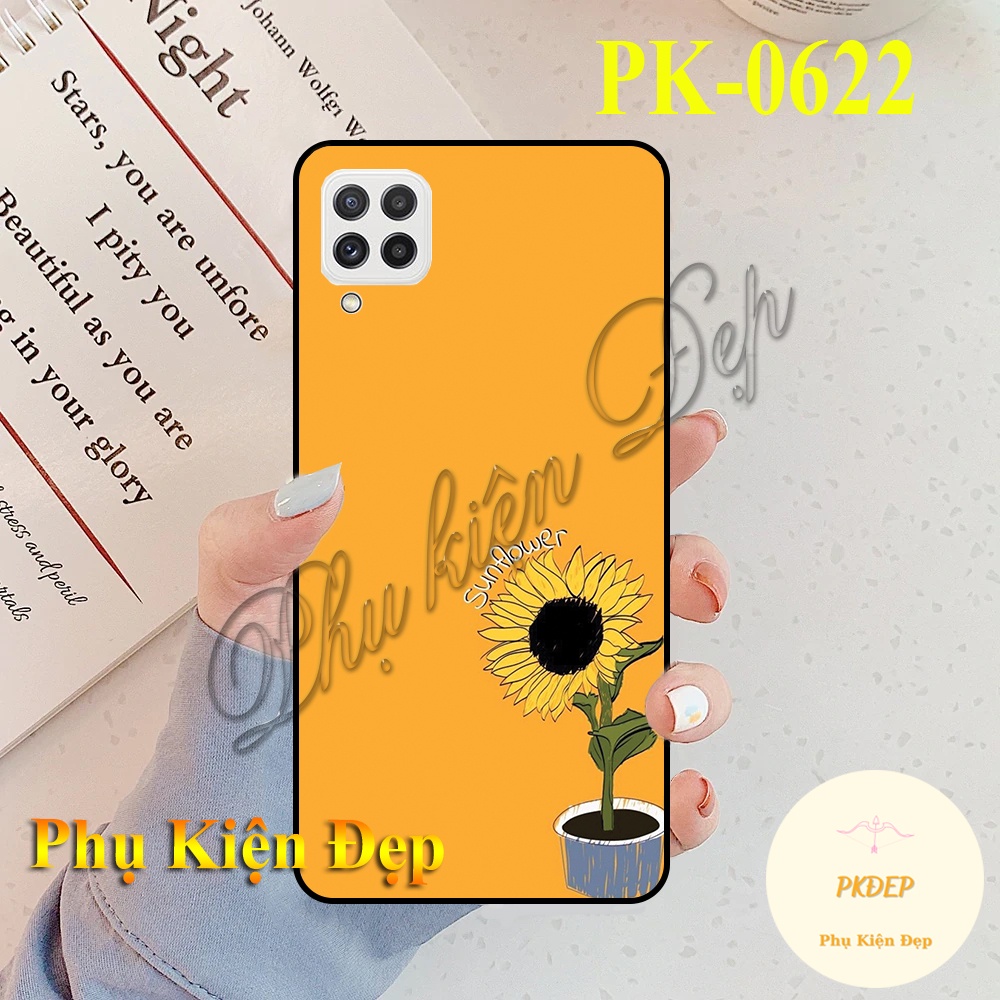 Ốp lưng SamSung Galaxy A22 4G viền đen in hình Hoa Hướng Dương