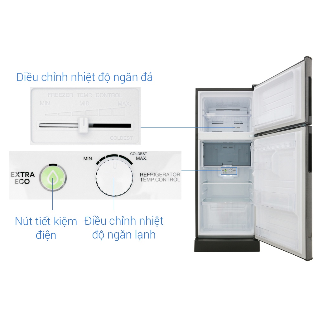 Tủ lạnh Sharp Inverter 182 lít SJ-X201E-DS - Showroom.tivi.tphcm