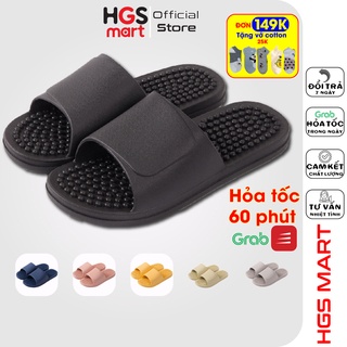 Dép mát-xa đi trong nhà chống trượt chất liệu nhựa nguyên sinh nguyên khối không dán keo mã PKG068