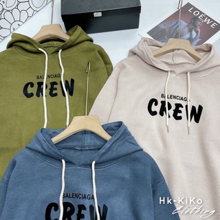 Áo hoodie len ép crew