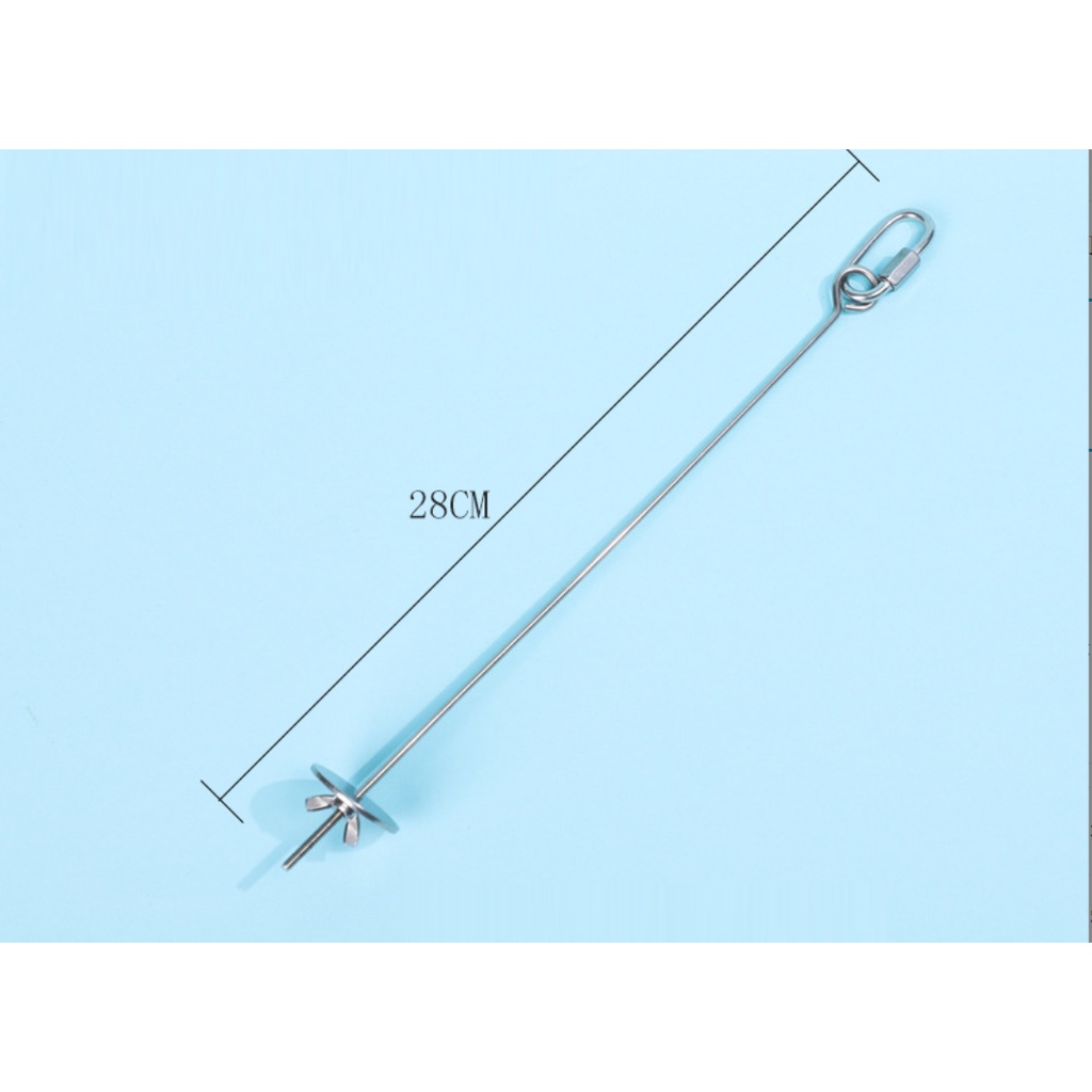 1 XIÊN TRÁI CÂY INOX CAO CẤP ( DÀI 28CM) ĐỂ XIÊN TRÁI CÂY THƯỞNG CHO CHIM CẢNH, VẸT ĂN