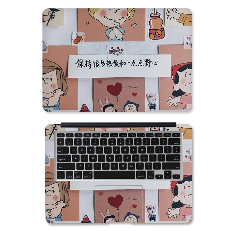 Miếng dán bảo vệ laptop họa tiết chữ độc đáo