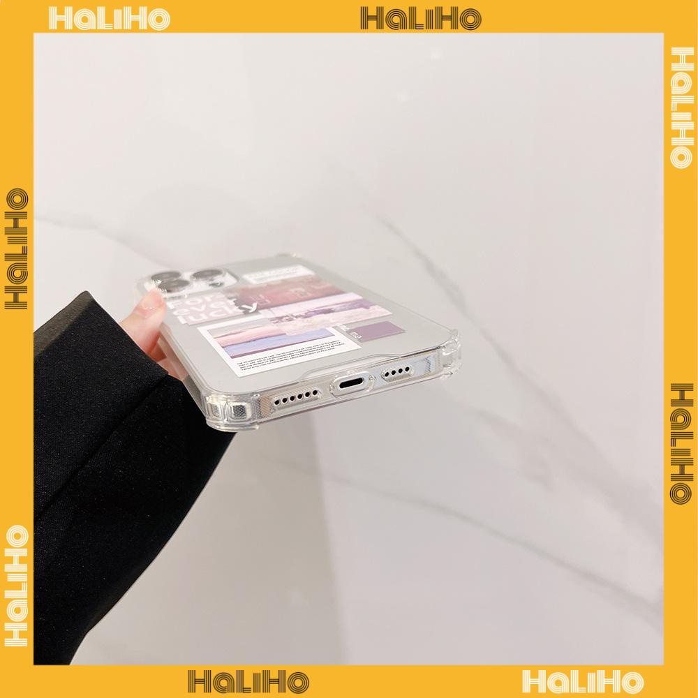 iPhone Case Luxury Acrylic Mirror Airbag Shockproof Protection Camera Illustration Label Compatible For iPhone 11 Pro Max 13 Pro Max 12 Pro Max 7Plus XS Max