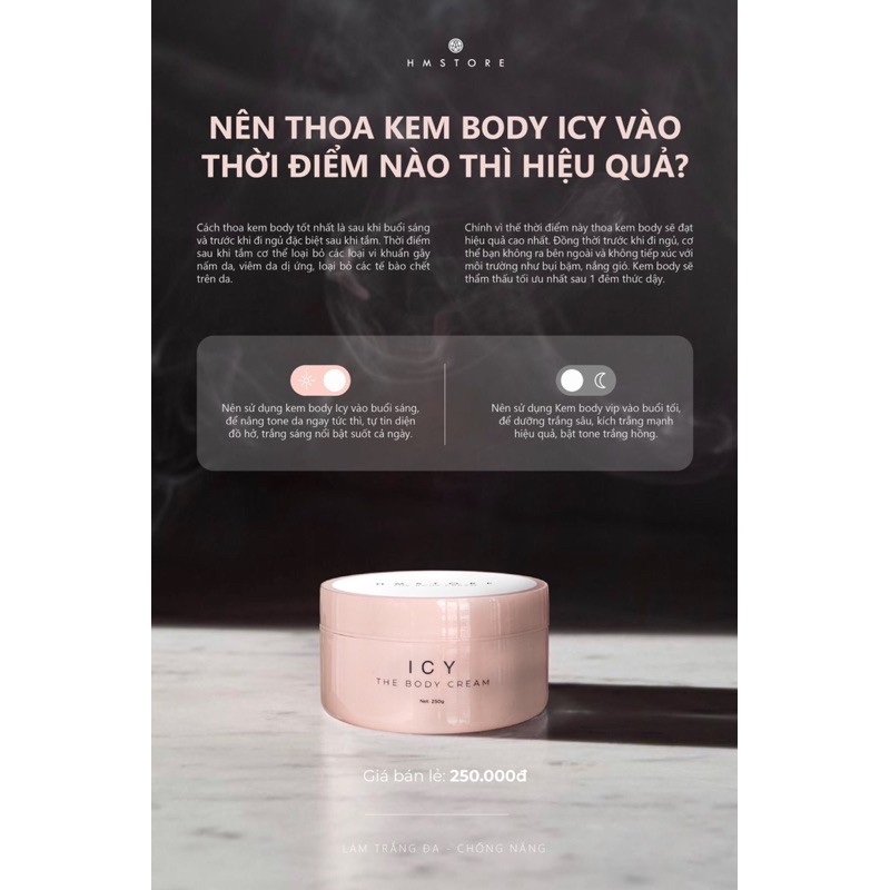 BODY ICY CHIẾT XUẤT VI TẢO LỤC NHẬT BẢN HM STORE