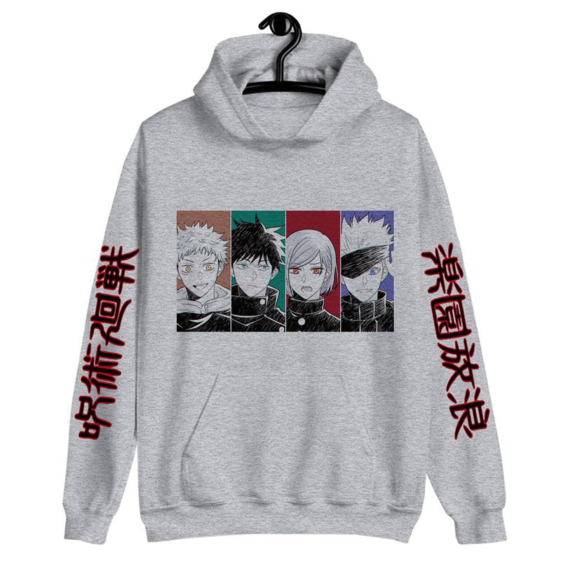 Áo Hoodie Tay Dài In Hình Anime Jujutsu Kaisen