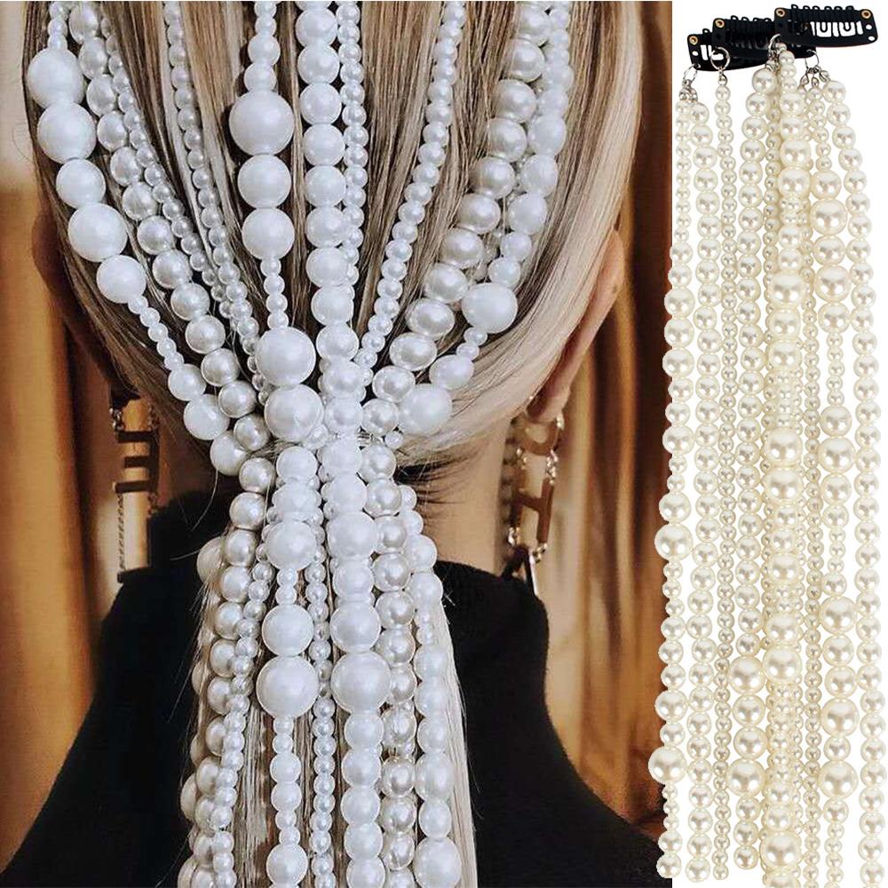 ANEMONE Tóc Giả Tua Rua Dài Kiểu Boho Thời Trang Cho Cô Dâu