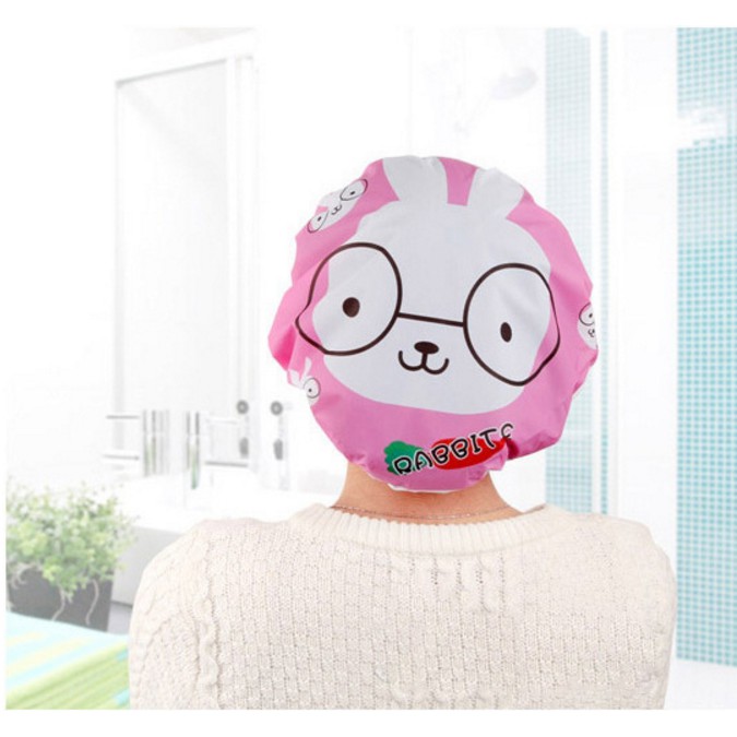 Nón Tắm Trùm Đầu Trang Điểm Rửa Mặt Tiện Dụng