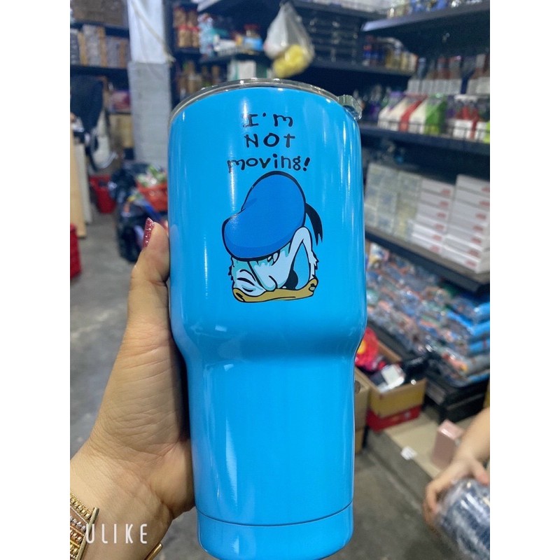 Ly giữ nhiệt 900ML inox 304 2 lớp, ly giữ nhiệt tặng kèm ống hút inox, cọ rửa và túi đựng