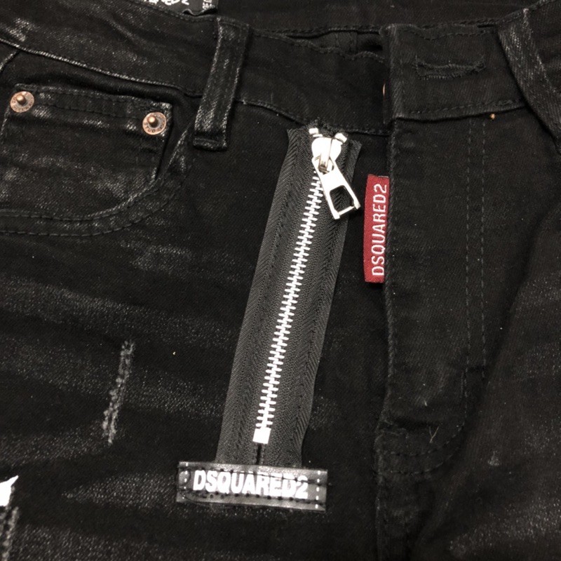 Quần bò nam ống côn Mickey khoá lệch hot trend 2022 - Jean biker | BigBuy360 - bigbuy360.vn