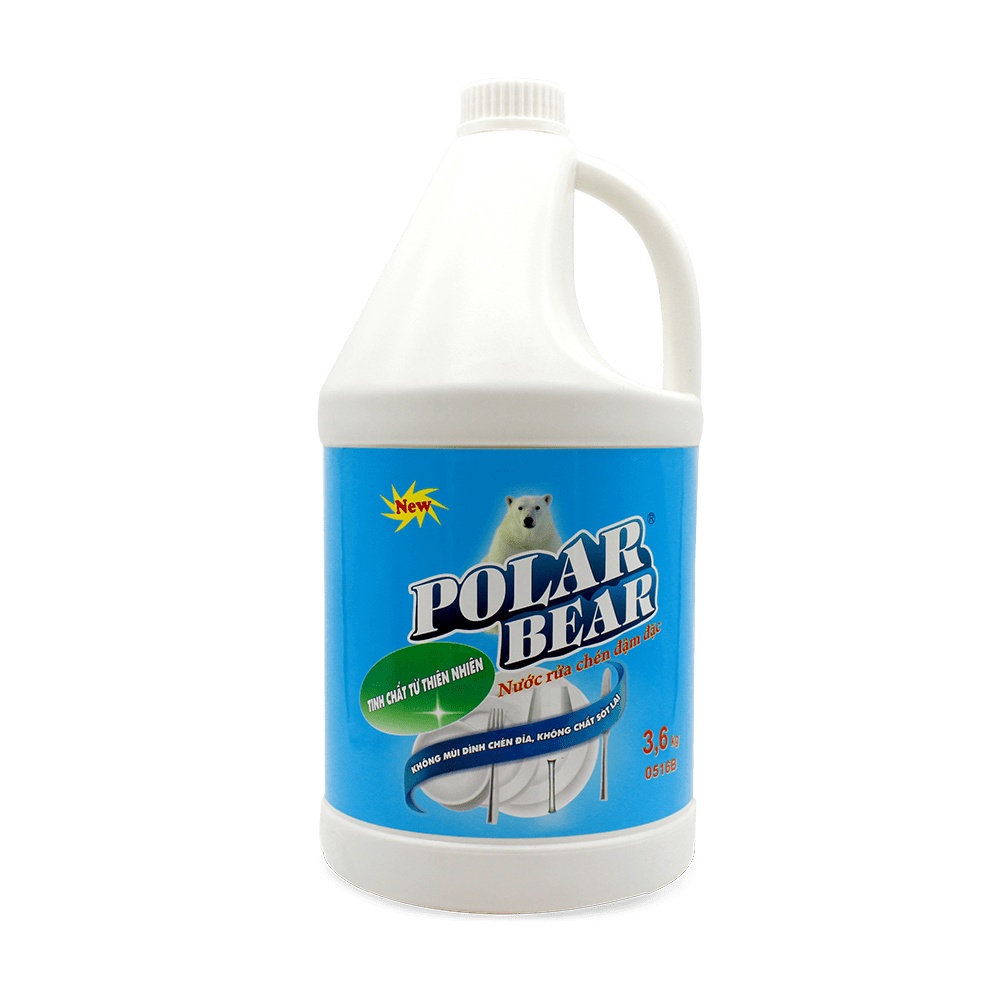 Nước Rửa Chén Polar Bear Siêu Bọt Ngát Hương 3.6Kg