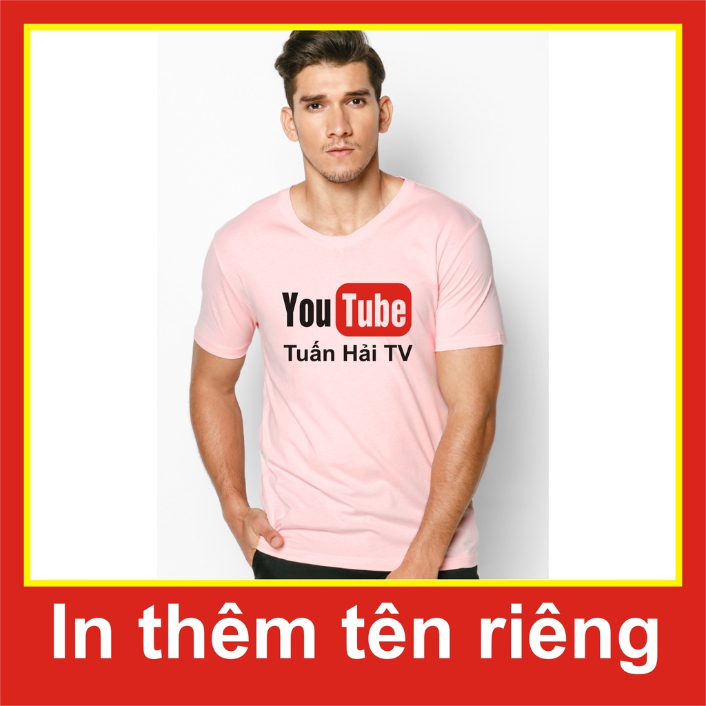 Áo youtube,in thêm tên riêng theo yêu cầu ,áo thun youtube