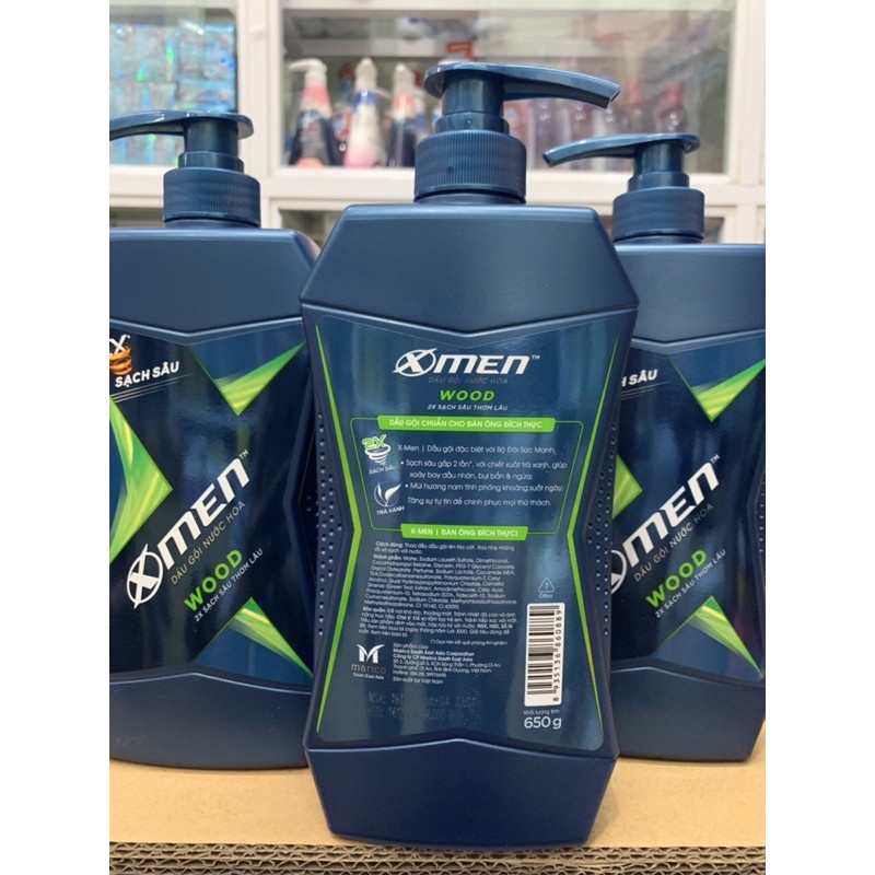 Dầu gội hương nước hoa X-Men Wood 650g