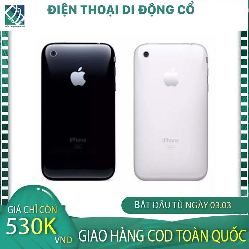 【CÓ VIDEO】Điện Thoại Cổ Iphone 3G 16GB ZIN ĐẸP Tặng Kèm Sạc Cao Cấp - BẢO HÀNH 12 THÁNG 1 ĐỔI 1 TRONG 1 THÁNG ĐẦU TIÊN