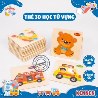Thẻ học 3D phát triển tư duy cho bé - 50 mẫu giao ngẫu nhiên
