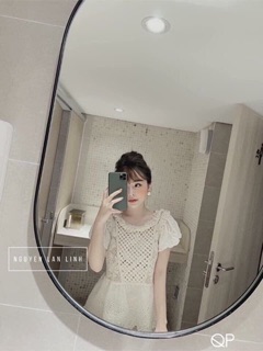 Áo lưới hoa cúc hàng đẹp Ullzang