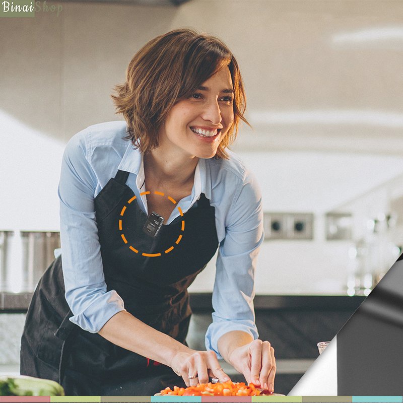 Comica BoomX-D Pro D2 - Micro Không Dây 2.4G, Bộ Nhớ Trong 8GB, Phạm Vi 100m Cho Máy Ảnh, Điện Thoại, Laptop