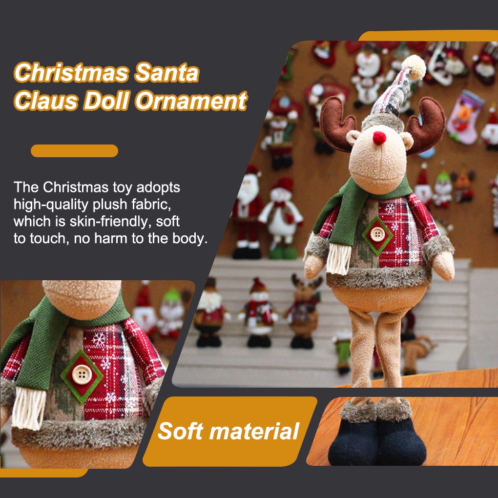 Búp bê trang trí giáng sinh hình ông già noel/người tuyết