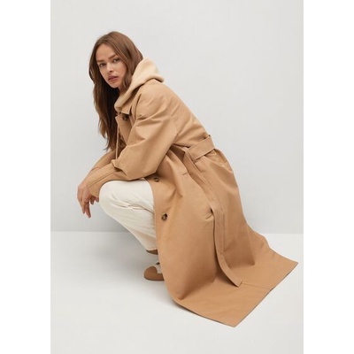 Áo M N G Water-repellent cotton trench coat