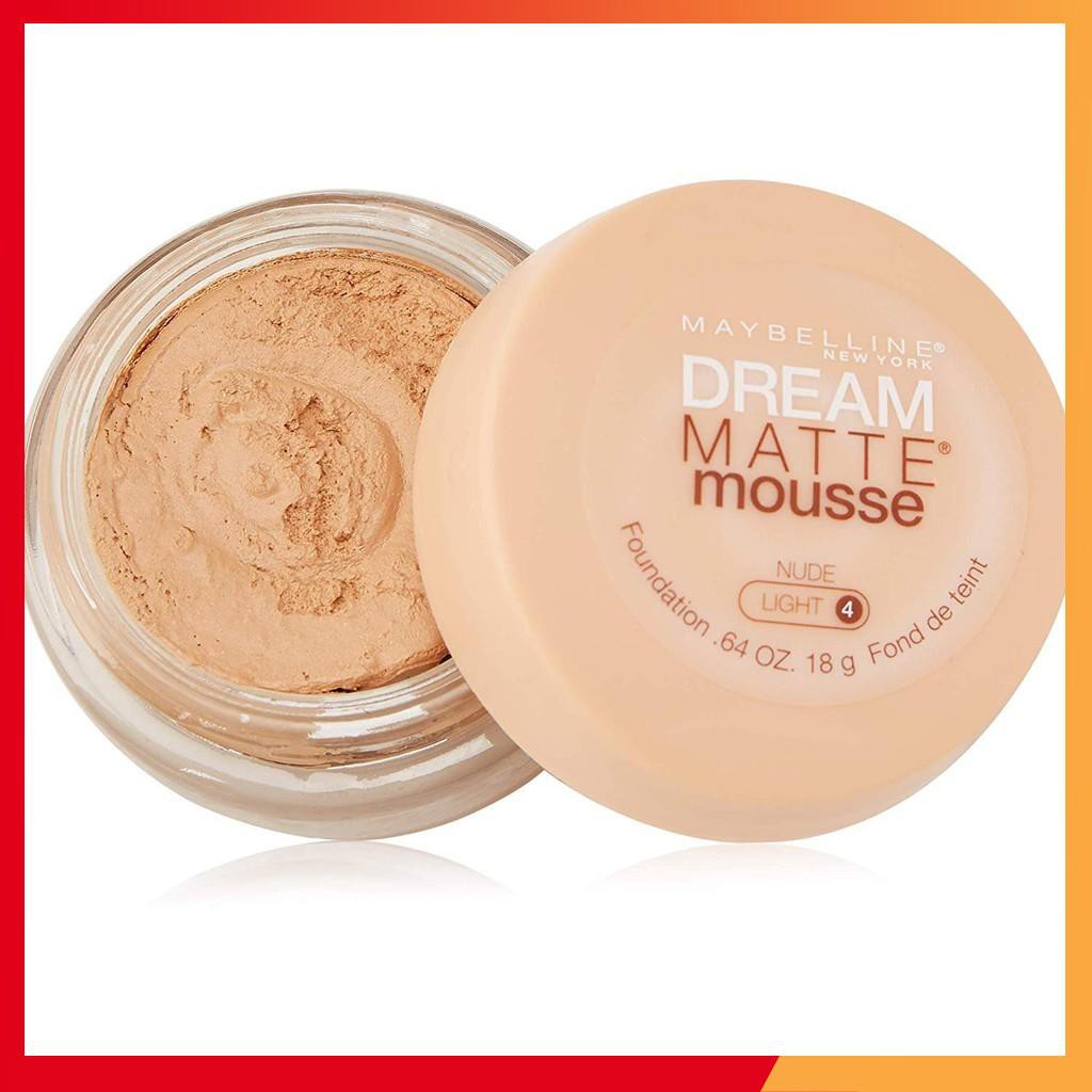 Kem nền Dream Matte Mousse Foundation Maybelline bền màu Hàng Mỹ Mỹ phẩm xách tay