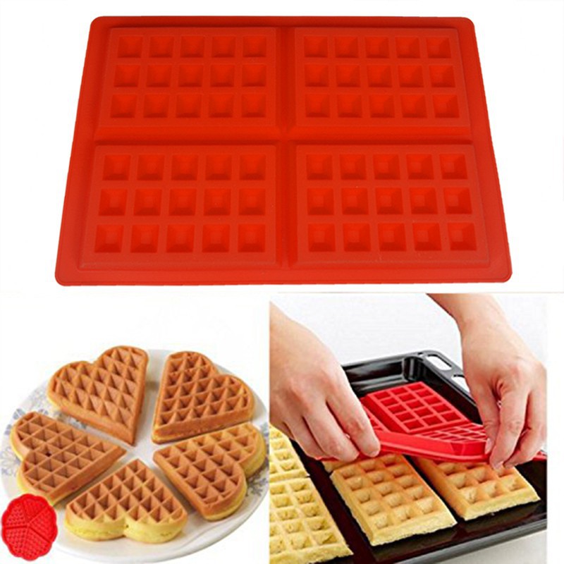 Khuôn làm bánh nướng bằng silicon Walfos Waffle