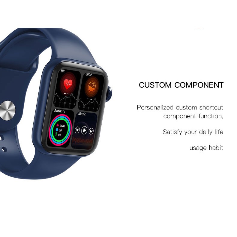 Ready stock M16  Smart Watch  Series 6 Fitness Tracker 1.7 inch Full-screen Touch Heart Rate Bluetooth SmartWatch