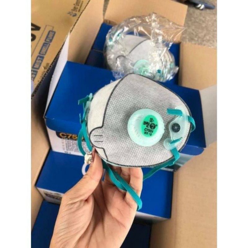 combo 20 cái Khẩu trang c750v hàn quốc lọc mùi,kháng khuẩn,chống độc,bụi mịn và lọc khí ôi nhiễm môi