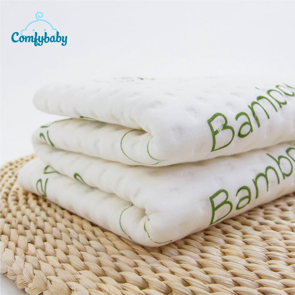 Tấm lót chống thấm thay tã 4 lớp vải sợi tre bamboo cao cấp Comfybaby tự nhiên, kháng khuẩn, thoáng khí cho bé