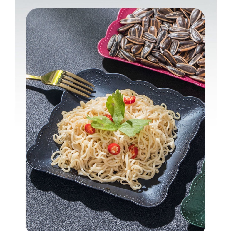 Đĩa đựng thức ăn bằng lúa mạch thân thiện với môi trường chống sốc tiện dụng