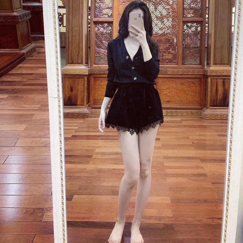 Áo Cardigan Trơn 4 Khuy