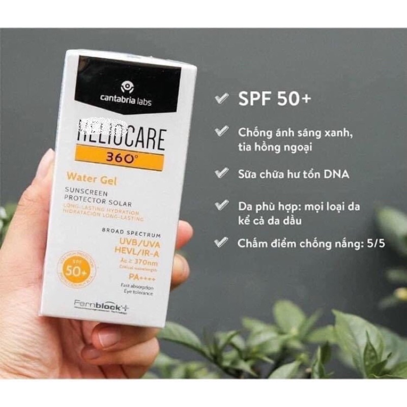 [Trả order] Kem chống nắng Helio Mineral Tolerance và Water Gel 50ml | BigBuy360 - bigbuy360.vn