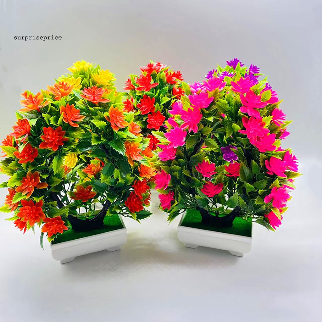 Chậu cây cảnh nhân tạo bằng nhựa chống tia UV giống thật độc đáo