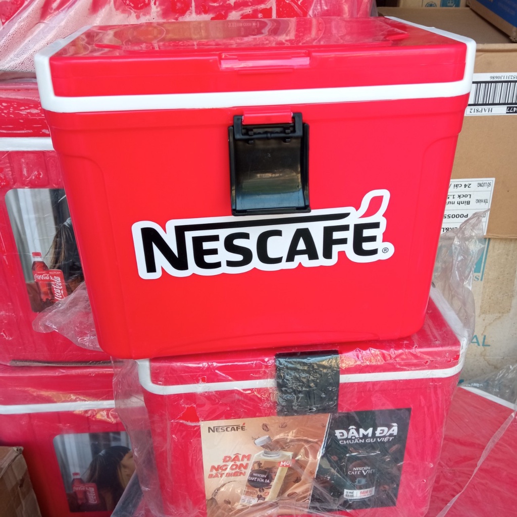 THÙNG ĐÁ 14 LÍT QUÀ TẶNG KM NESCAFE 32.6cm x 25.5cm x 27.1cm Nhựa Hiệp Thành