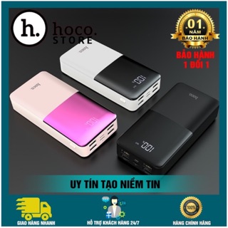 ✔Nowship mới✔Pin sạc dự phòng 20000mah-30000mah 4 cổng sạc nhanh cùng lúc 4 thiết bị chính hãng HOCO J42A
