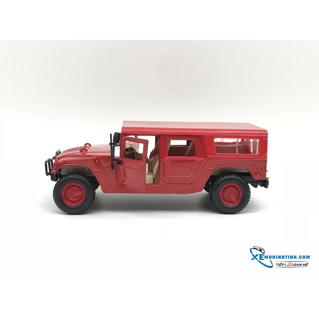 Xe Mô Hình Hummer 4 cửa Wagon 1:24 Maisto ( Đỏ )