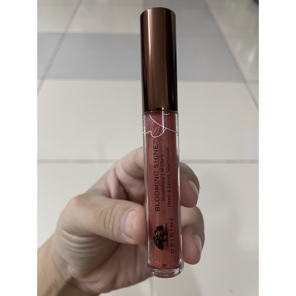 [CÓ BILL US] Son dưỡng bóng Origins Blooming Shine Nourishing Lip Glaze màu 03 Honey Bloom