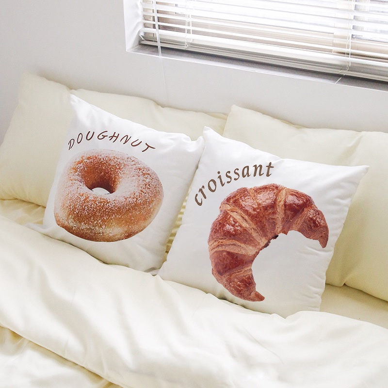 Vỏ Gối Hình Bánh Mì Có Dây Kéo Kích Thước 40 * 40CM