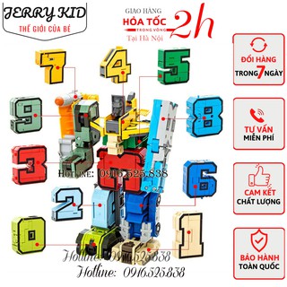 Robot Số Biến Hình thành xe chiến đấu và robot, lắp ghép lego sáng tạo chính hãng Xinlexin