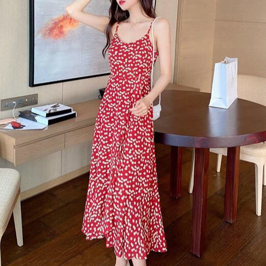 Đầm Nữ Không Tay Họa Tiết Hoa Thời Trang Quyến Rũ | BigBuy360 - bigbuy360.vn