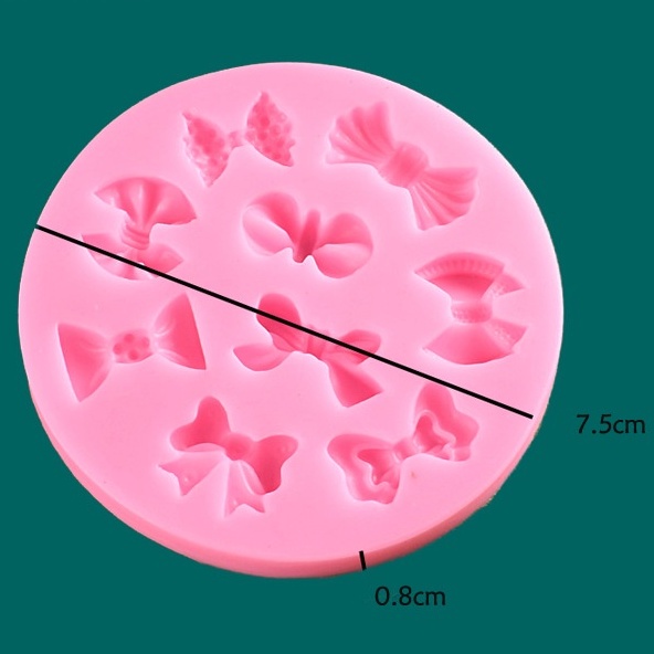 Khuôn Silicon Các Mẫu Nơ Làm Thủ Công, Nến Thơm, Handmade