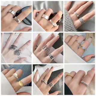 NHẪN BẠC TRƠN NAM NỮ UNISEX THỜI TRANG BẠC Ý S925 SIÊU CÁ TÍNH - 1CARA