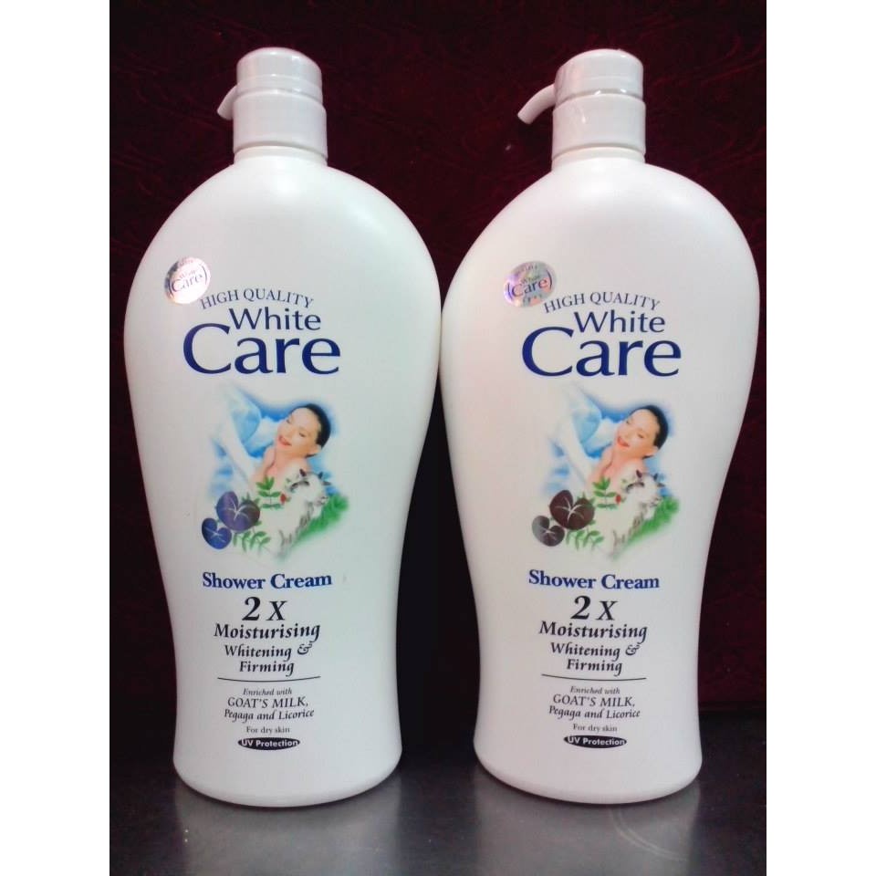 Sữa tắm trắng da dê White Care 2X 1200ml nhập khẩu Malaysia chính hãng