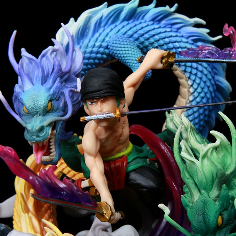 Mô hình One Piece Zoro Tam Long ver Q 18cm