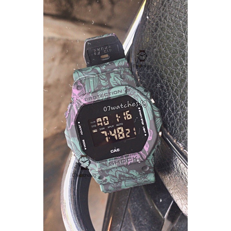 [watches.sg] G.S 5600 Vuông Dây Phối Hoạ Tiết mới HOT cho nam và nữ | BigBuy360 - bigbuy360.vn