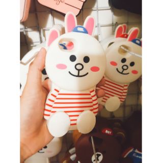 Ốp lưng iphone 6/6 plus / 7/7 plus / 8/8 plus dẻo silicone thỏ trắng