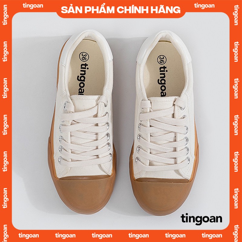 Giày vải trắng tingoan BILLIE SNEAKER/WH