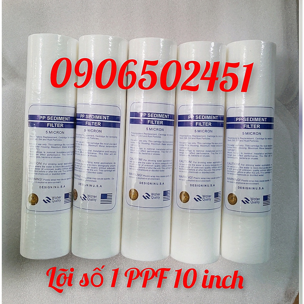 Bộ 3,5,10  lõi  lọc nước số 1 PP 10inch SAGANA