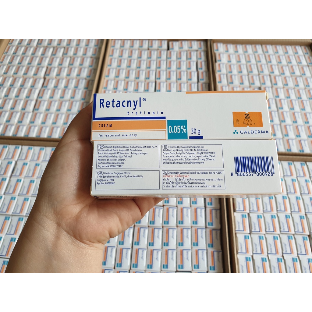 Kem Retacnyl Tretinoin 0.025% hỗ trợ giảm mụn, trẻ hóa da