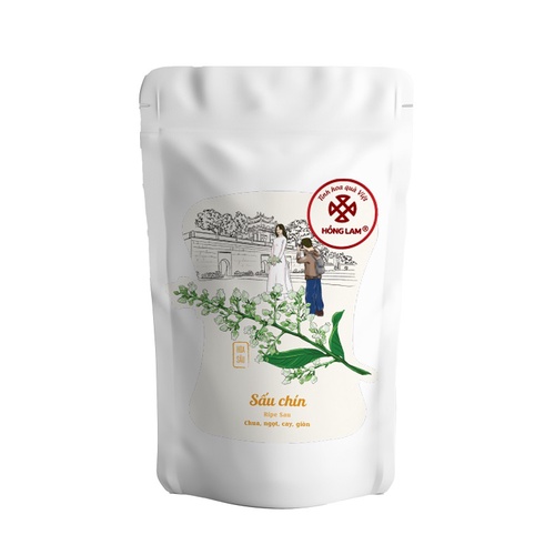 Ô Mai (Xí Muội) Sấu Chín Hồng Lam - Vị Chua Cay - Túi zip 90g