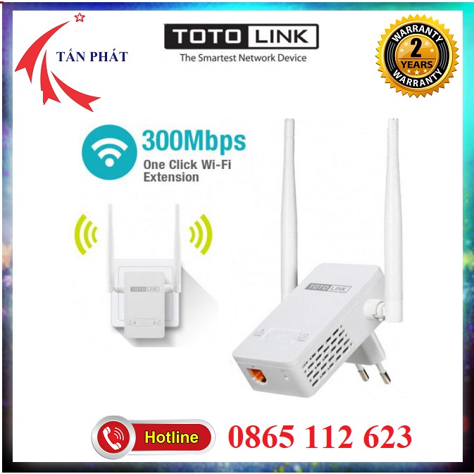 Bộ thu phát sóng wifi Totolink EX200 - [BH chính hãng 24 tháng]