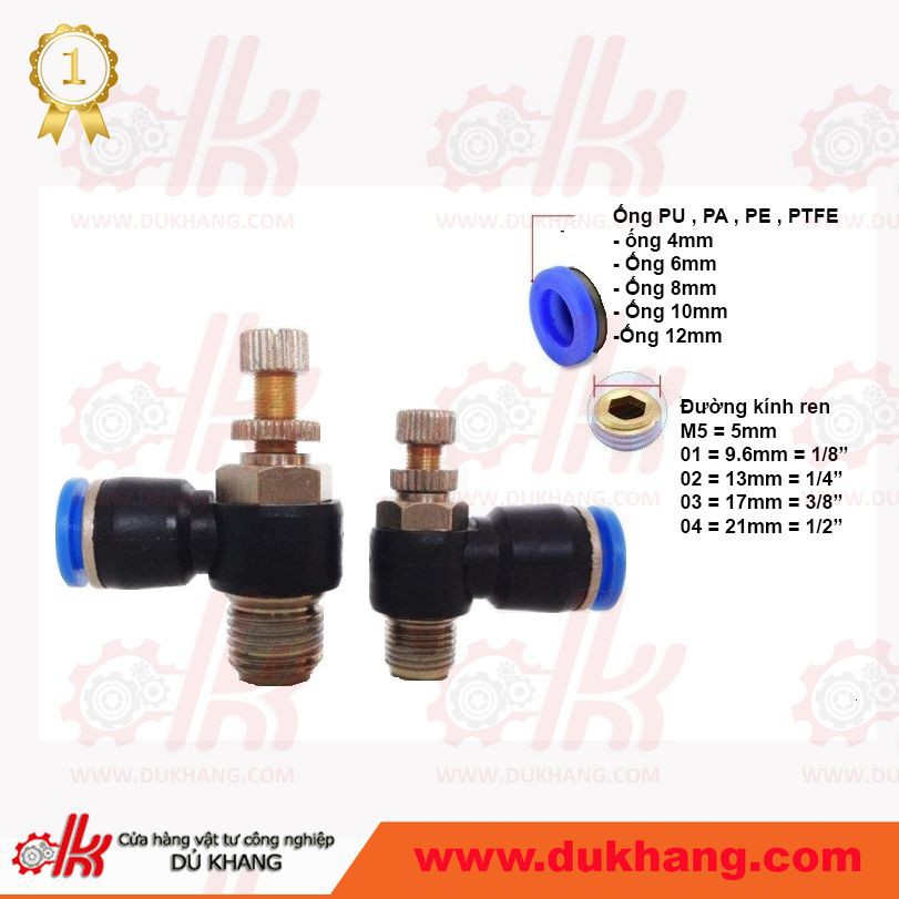 Nối tiết lưu khí nén SL